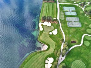 CDA Resort 13th Green Aerial